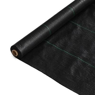 Rolo de tecido preto não perfurado para controle de ervas daninhas