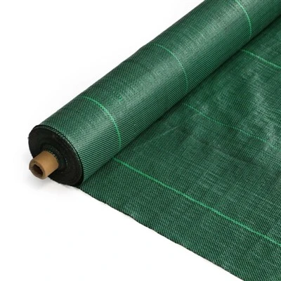Rolo de tecido verde pequeno para controle de ervas daninhas